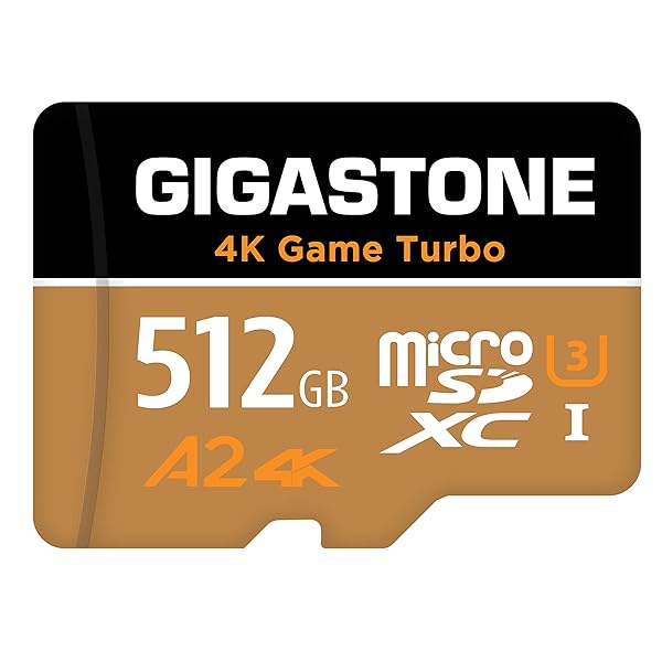 Gigastone Gigastone 512GB Micro SDXC Card - 5 Years Free Data Recovery, 100MB/s Speed for GoPro, Drone & Switch - A2 U3 V30
