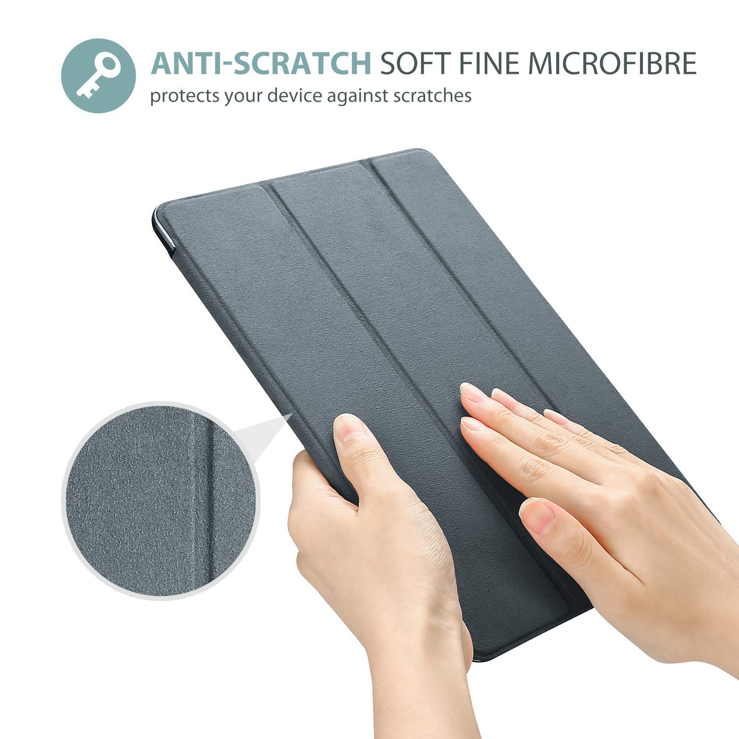 ProCase ProCase iPad 9th 8th 7th Generation Case 10.2 Inch Matte Grey Cover for 2021 2020 2019 Models - View 5 of 7