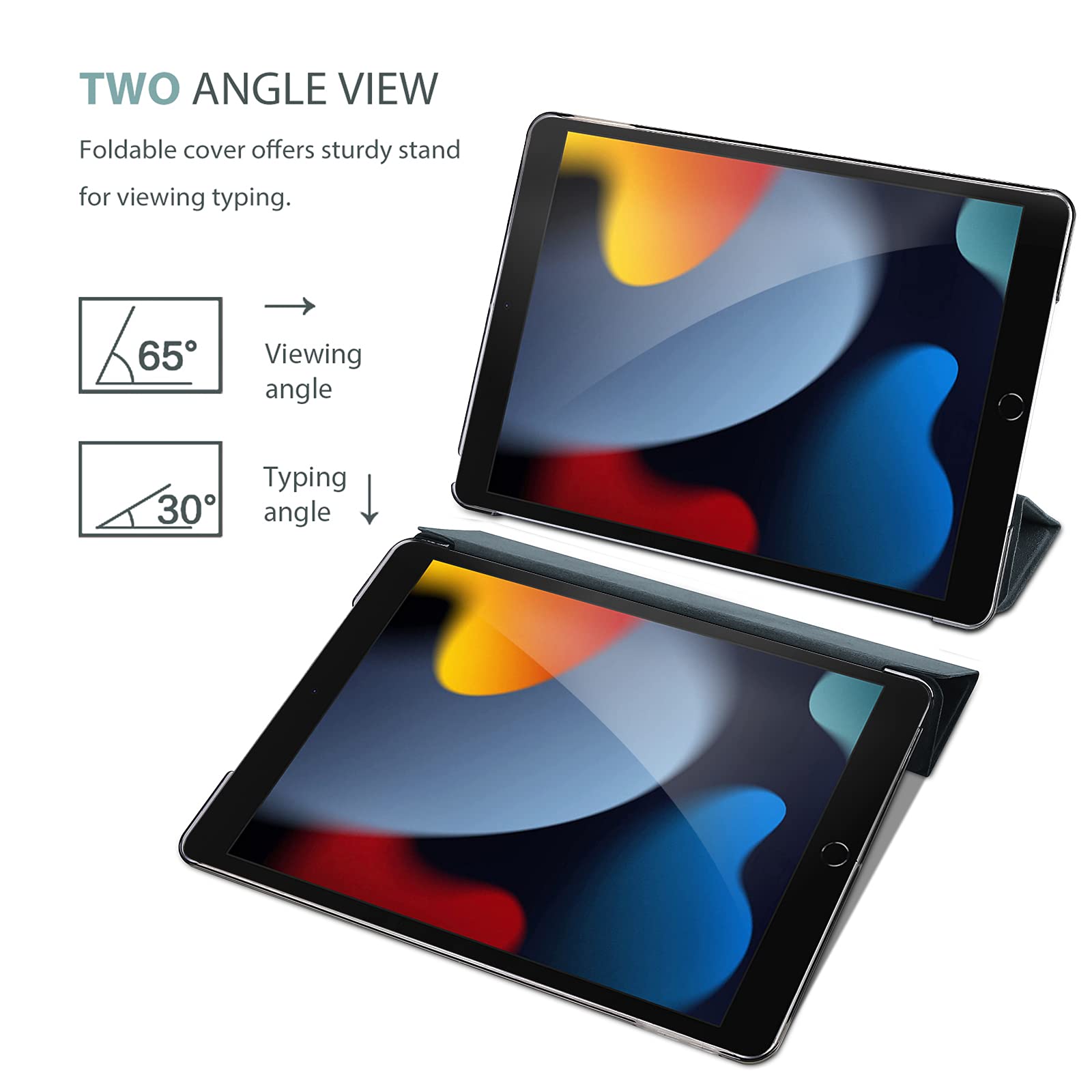 ProCase ProCase iPad 9th 8th 7th Generation Case 10.2 Inch Matte Grey Cover for 2021 2020 2019 Models - View 6 of 7