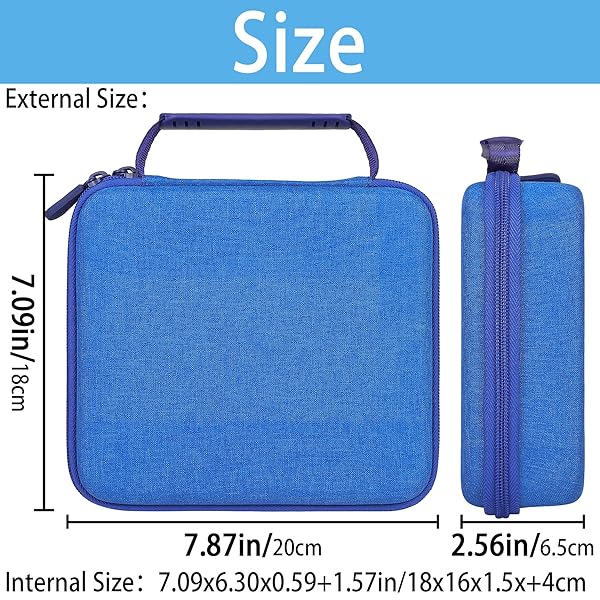 Aenllosi Aenllosi Hard Carrying Case for Air Hogs Zero Gravity Race Car Storage Box Blue - View 4 of 8