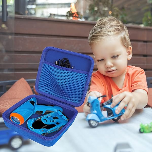 Aenllosi Aenllosi Hard Carrying Case for Air Hogs Zero Gravity Race Car Storage Box Blue - View 7 of 8