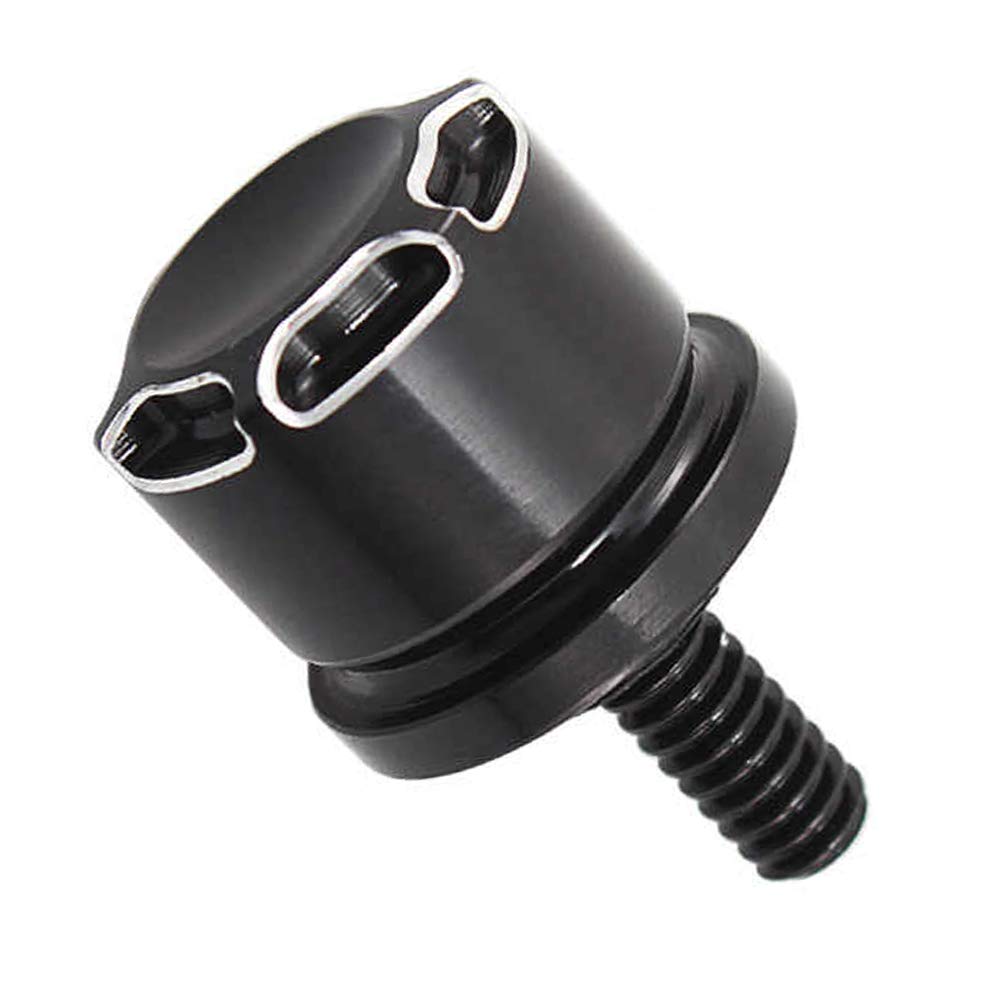 GUAIMI GUAIMI Black Aluminium Seat Bolt Screw 1/4-20 Thread for Harley Sportster Touring Softail Dyna CVO Electra Glide Street Glide 1996-2020