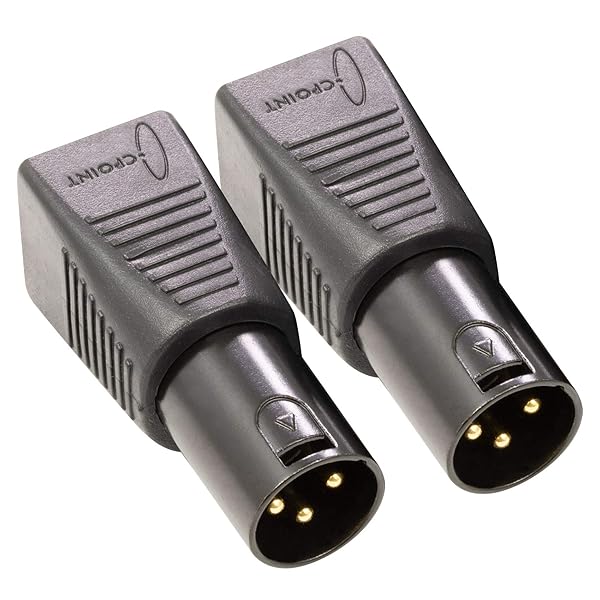 SIRS-E SIRS-E 2-Pack XLR RJ45 Adapter - CAT-5 Ethernet to DMX512 Converter, Male 3-Pin XLRJ45-3M