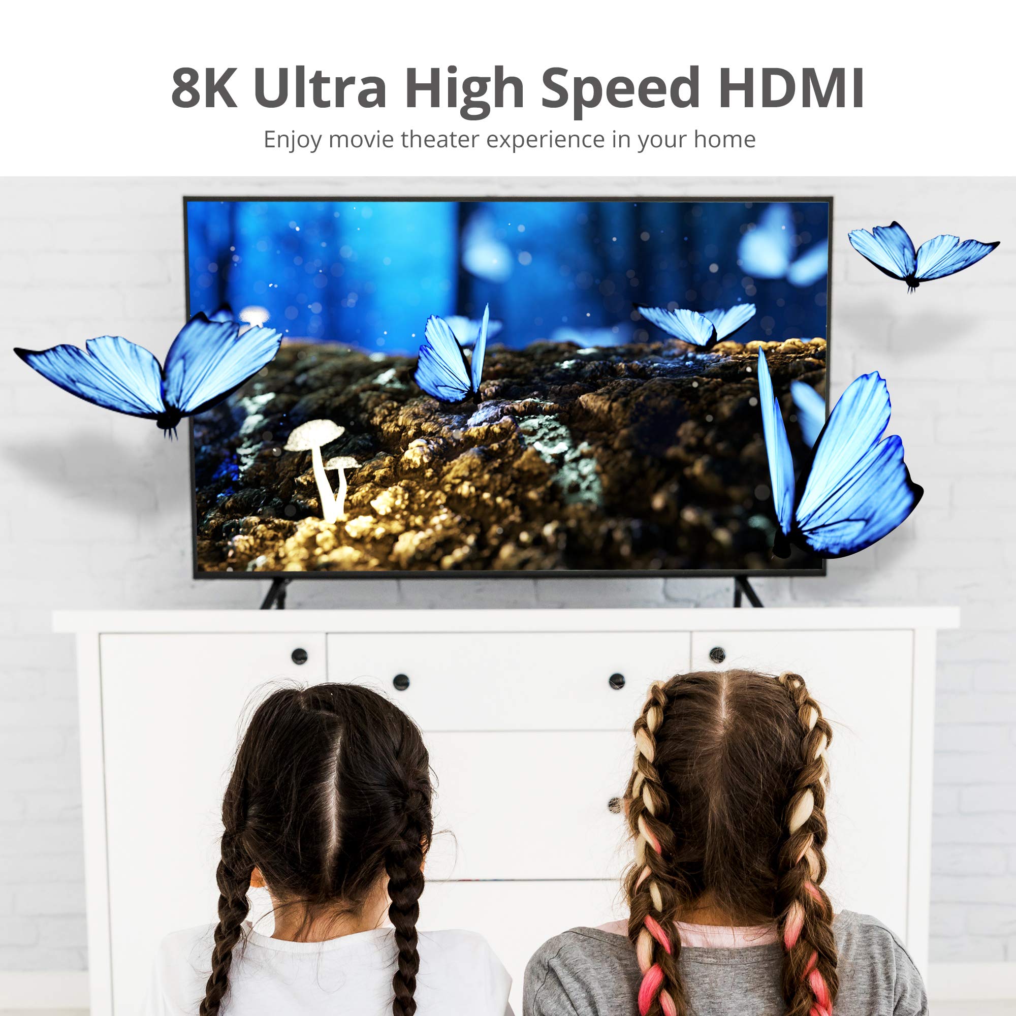 SIIG 8K Ultra High Speed HDMI Cable 10ft HDMI 2.1 48Gbps Dynamic HDR for PS5 Xbox Series X RTX 3XXX RX 6XXX Apple TV and More - View 4 of 8