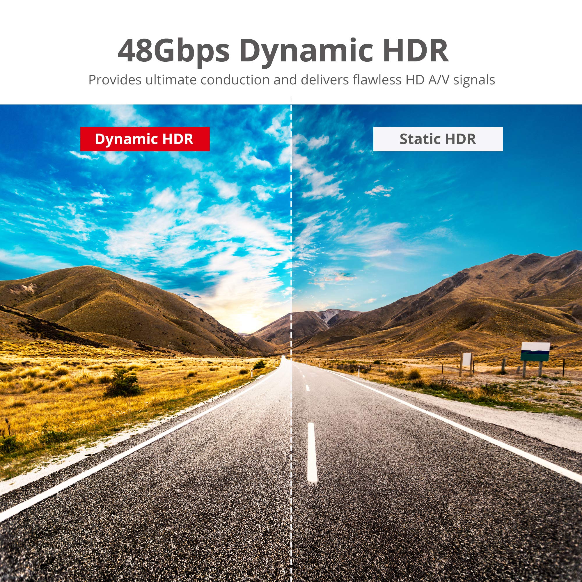 SIIG 8K Ultra High Speed HDMI Cable 10ft HDMI 2.1 48Gbps Dynamic HDR for PS5 Xbox Series X RTX 3XXX RX 6XXX Apple TV and More - View 5 of 8