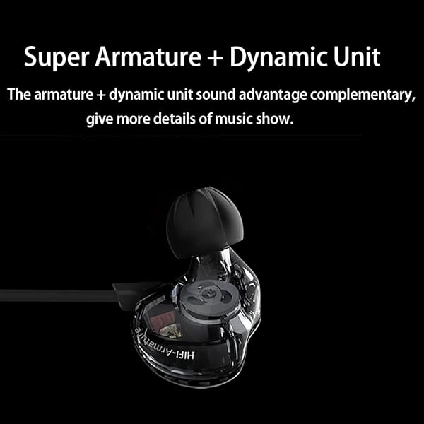CCA KZ ZST 1BA 1DD In Ear Earphones HiFi Monitor Wired Gaming Earbuds for Musicians and Audiophiles - View 2 of 9