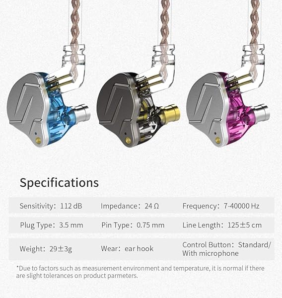 CCA KZ ZSN Pro Dual Drivers Earphones HiFi Power Bass High Clarity Sound Wired Earbuds with Detachable Cable for Audiophiles and Musicians - View 7 of 7