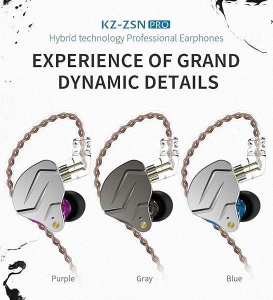 CCA KZ ZSN Pro Dual Drivers HiFi Power Bass Earbuds High Clarity Sound Wired Earphones for Audiophile Musicians with Detachable Cable - View 4 of 9