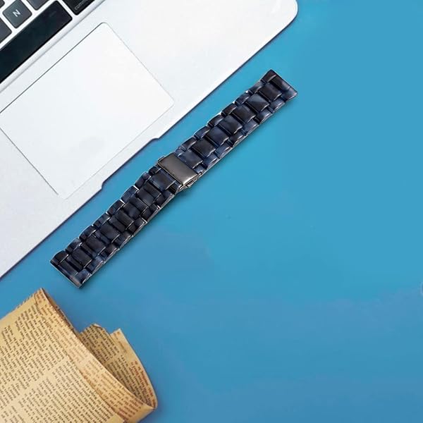 SPINYE SPINYE Colorful Resin Watch Bands for Samsung Galaxy Watch 46mm Huawei Watch GT5 GT4 GT3 GT2 22mm Navy Strap for Men and Women - View 3 of 7