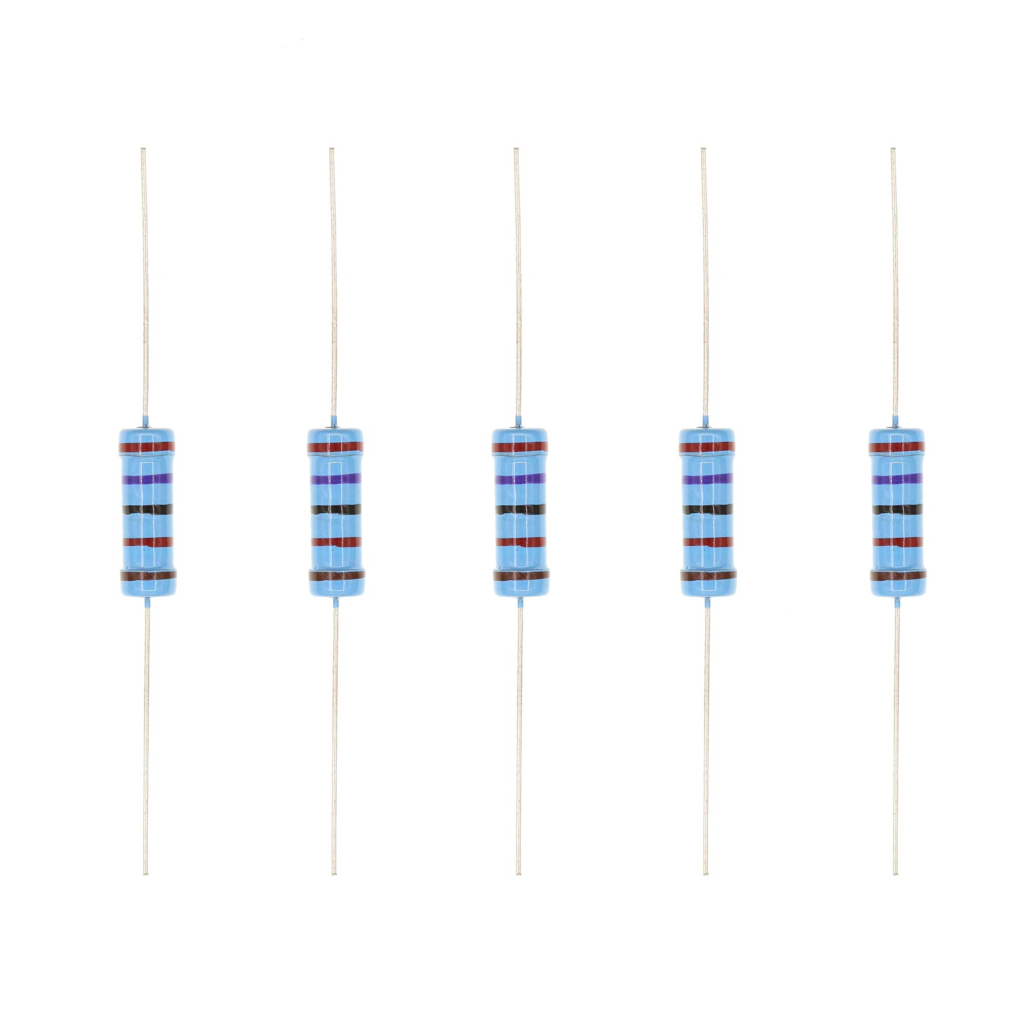 HUABAN 20PCS 3 Watts 27K Ohm 1 Percent Metal Film Resistor High Precision Electronic Components