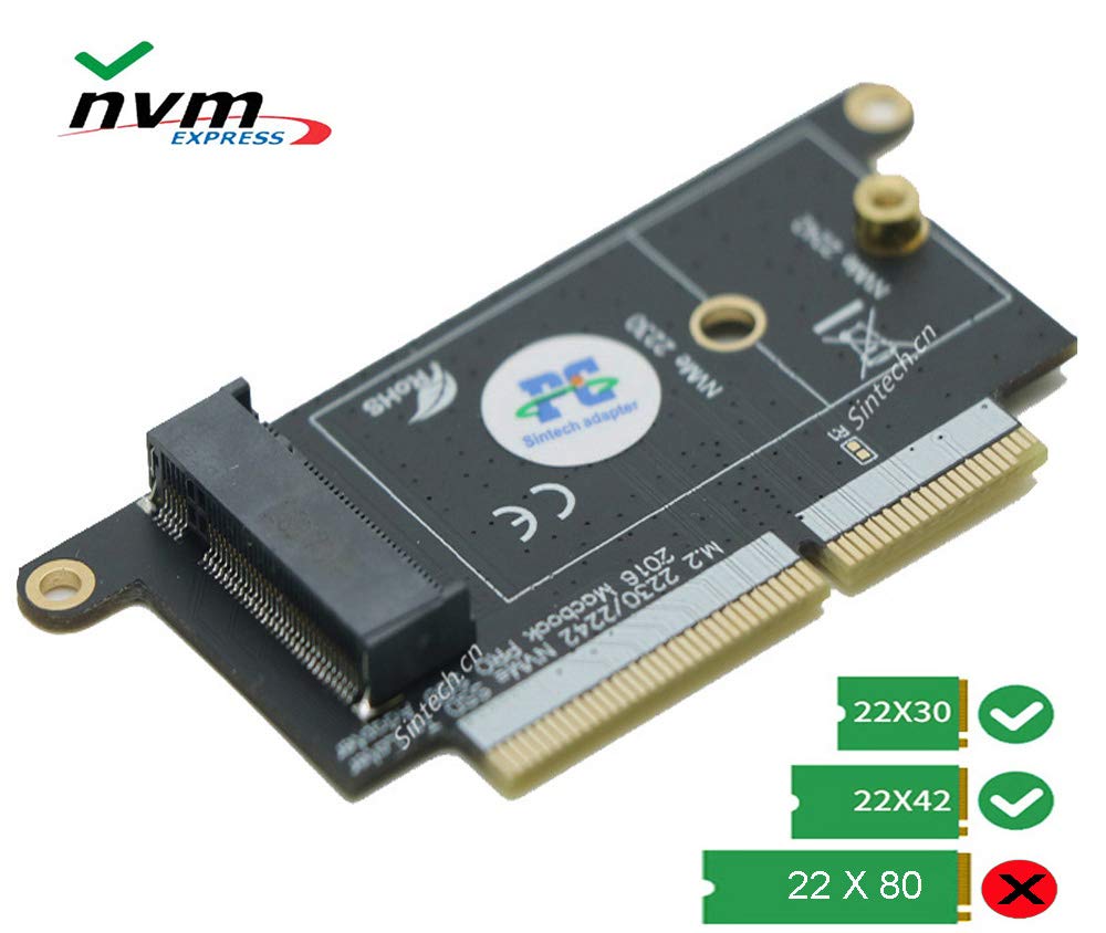 Sintech Sintech M.2 PCIe 3.0 NVMe SSD Upgrade Kit with Screwdriver for 2016-2017 13 Inch Macbook Pro A1708 Non Touch Bar Models - View 3 of 7