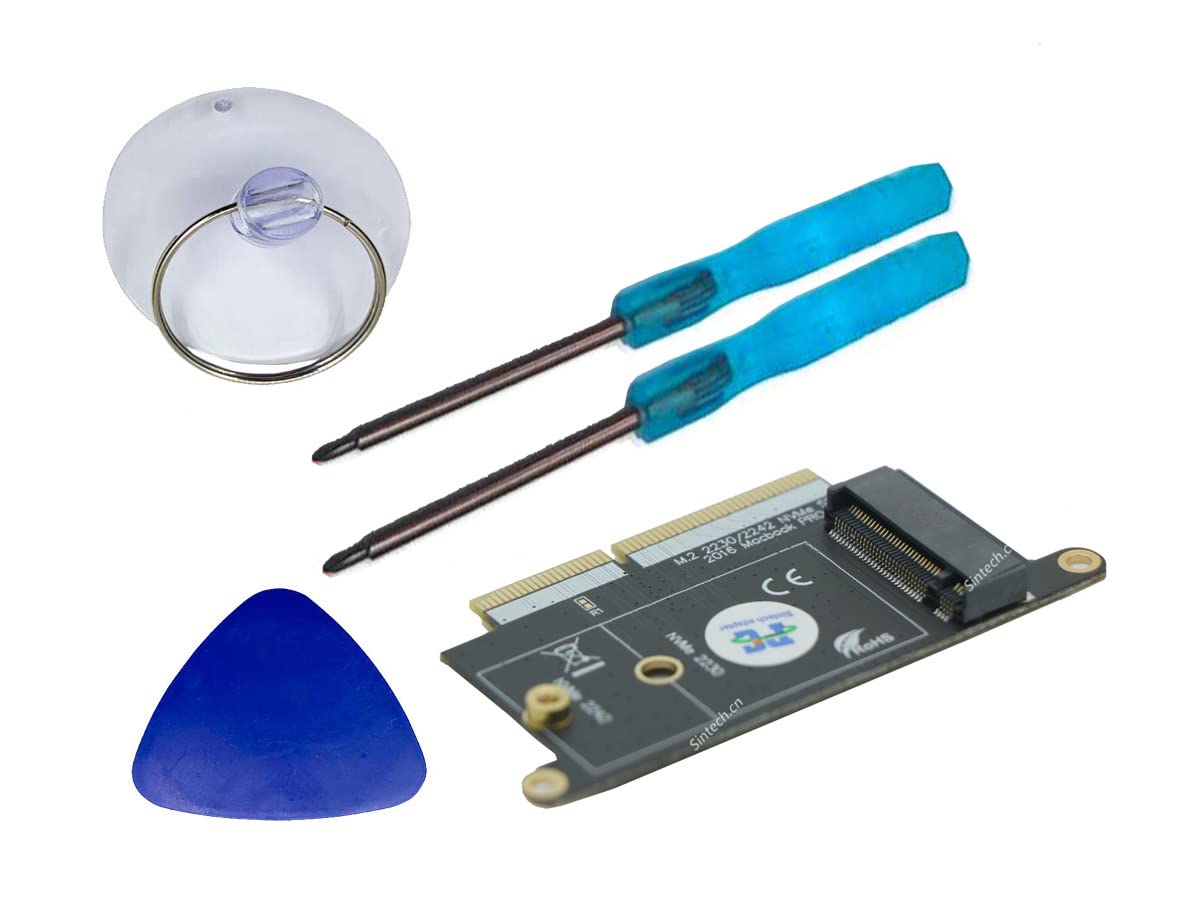 Sintech M.2 PCIe 3.0 NVMe SSD Upgrade Kit with Screwdriver for 2016-2017 13 Inch Macbook Pro A1708 Non Touch Bar Models