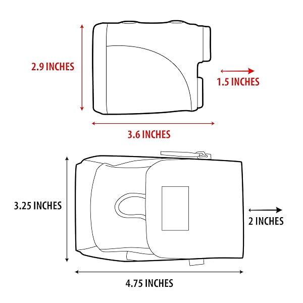 USA Gear USA GEAR Small Binocular Case - Compact, Weather-Resistant, Fits POLDR, Aurosports & More - Includes Shoulder Strap & Belt Loop - View 4 of 11
