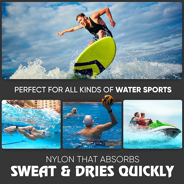 STUNNING SELECTION Alpine Sporty Padded Nylon Fabric Watch Band 20mm Black Black Durable and Stylish Replacement Strap for Watches - View 5 of 9