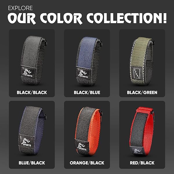 STUNNING SELECTION Alpine Sporty Nylon Watch Band Waterproof Velcro Quick Release Adjustable Lightweight Black Replacement Strap for Men 16mm Compatible with Watches - View 8 of 8