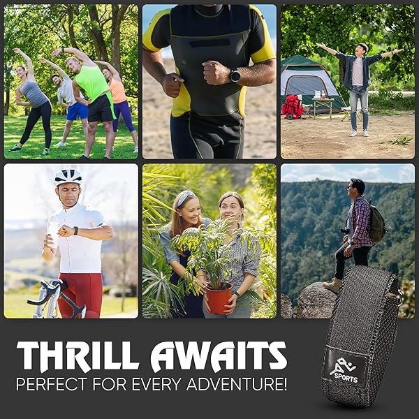 STUNNING SELECTION Alpine Sporty Nylon Watch Band Waterproof Velcro Quick Release Adjustable Lightweight 22mm Replacement Straps for Men Compatible with Watches - View 6 of 8