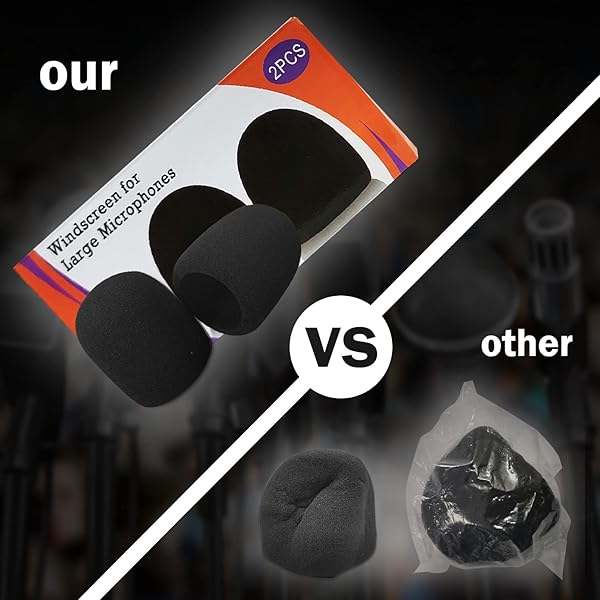 Boseen Mic Cover Foam Microphone Windscreen 2PCS Pop Filter for AT2020 AT2020USB AT2020USBi AT2035 AT2050 Recording Microphones - View 7 of 7