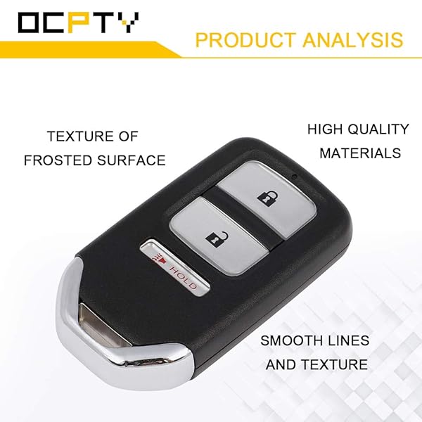 OCPTY OCPTY Flip Key Entry Remote Control Key Fob for Honda Fit 2015-2017 HR-V 2016 3 Buttons 313.8Mhz Replacement Transmitter - View 5 of 9