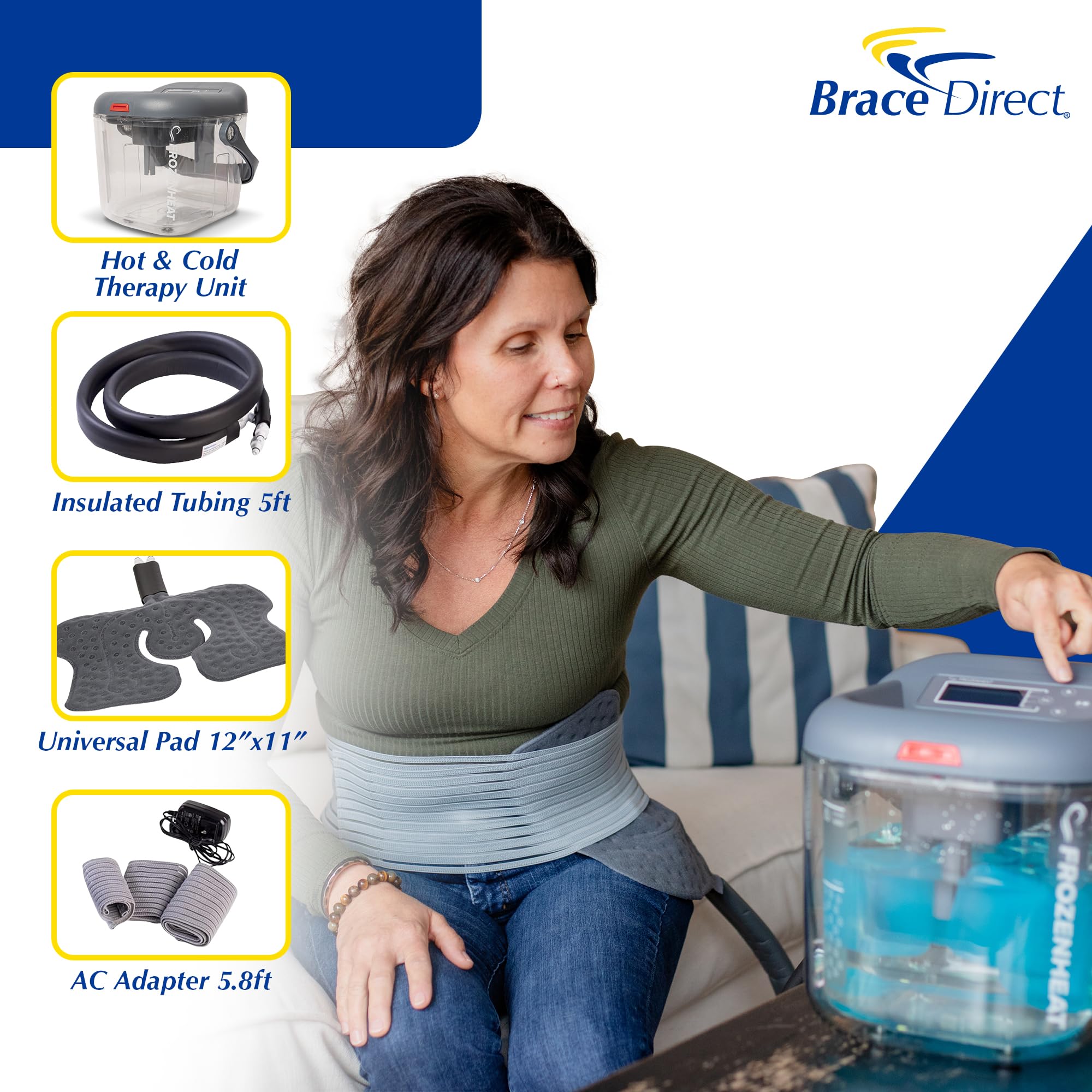Brace Direct Brace Direct Digital Frozen Heat Therapy Machine for Pain Relief in Shoulder Knee Ankle Hip and Back Post Surgery Arthritis Joint Pain - View 2 of 8