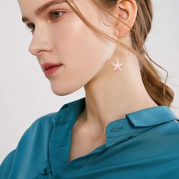 LiQunSweet LiQunSweet 50 Pcs Colorful Alloy Enamel Sea Animal Starfish Charms for Necklace and Bracelet Crafting - View 6 of 10