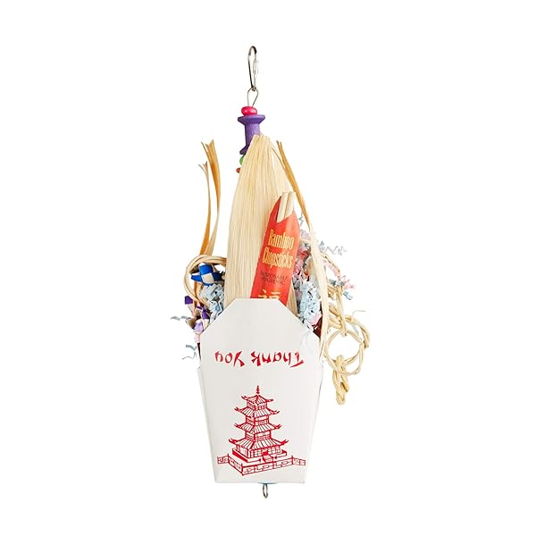You & Me You and Me Chinese Takeout Foraging Bird Toy Medium for Engaging Play and Mental Stimulation - View 2 of 5