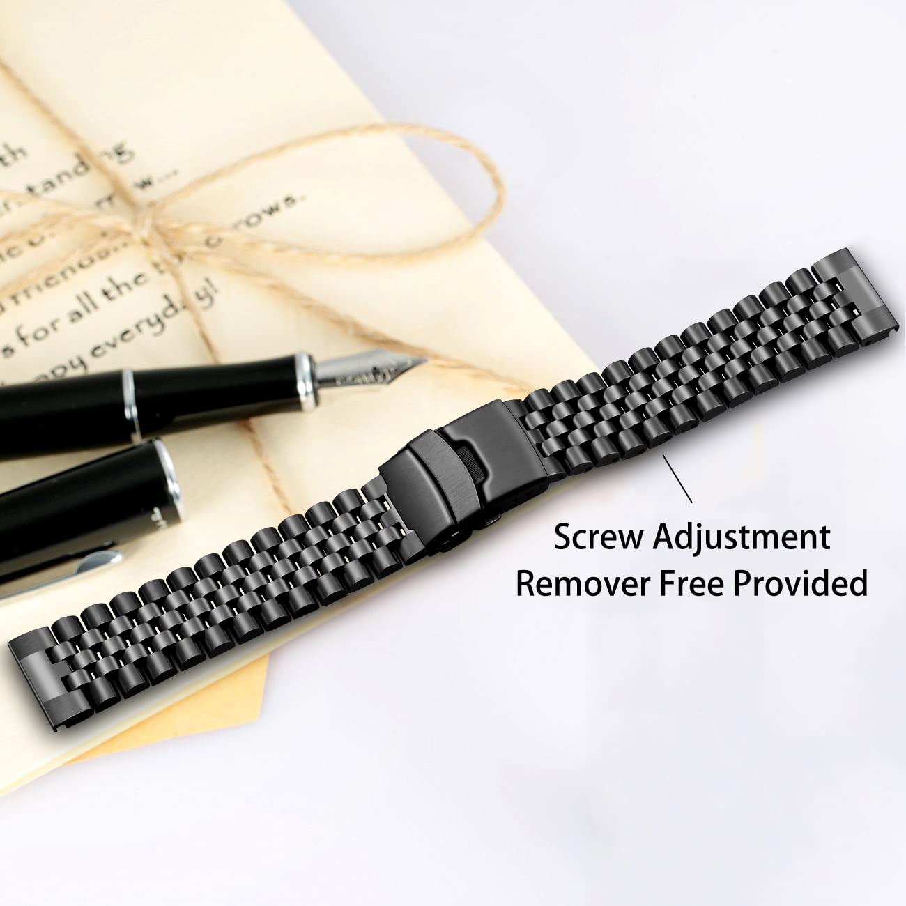 Kai Tian Kai Tian 3D Quick Release 22mm Watch Band for Samsung Galaxy Watch 46mm Gear S3 Frontier Classic Tapered Strap for Men Women Black - View 2 of 7