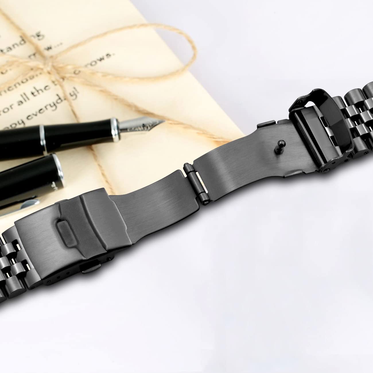 Kai Tian Kai Tian 3D Quick Release 22mm Watch Band for Samsung Galaxy Watch 46mm Gear S3 Frontier Classic Tapered Strap for Men Women Black - View 4 of 7