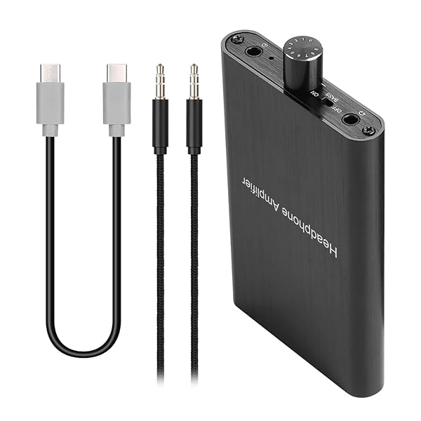 MYPIN Headphone Amplifier with Bass Boost for 3.5mm AUX and Type-C Compatible with Mac Phones iPad MP3 MP4 Xbox PS4 PS5 Controller - View 10 of 10