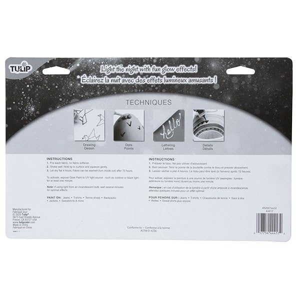 TULIP Glow in the Dark Fabric Paint - Tulip Dimensional Craft Paint for DIY Fashion, Costumes & Decor (Pack of 10) - View 5 of 8