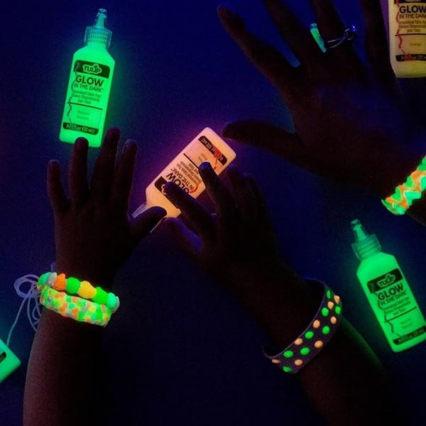 TULIP Glow in the Dark Fabric Paint - Tulip Dimensional Craft Paint for DIY Fashion, Costumes & Decor (Pack of 10) - View 8 of 8