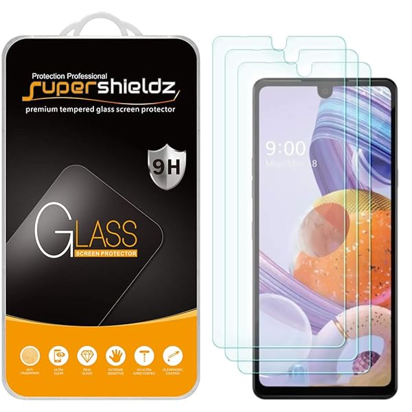 Supershieldz Supershieldz 3 Pack Tempered Glass Screen Protector for LG Stylo 6 Anti Scratch Bubble Free 0.33mm Thickness