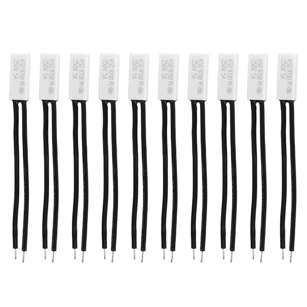 Hilitand 10pcs KSD9700 Normally Open Thermal Protector 250V 5A Temperature Control Switch 40-100? for Reliable Temperature Regulation