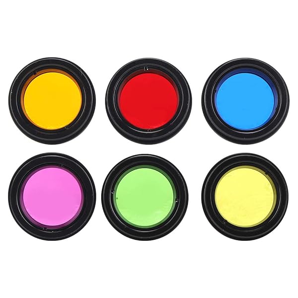Senyar Senyar Lens Filter Set 6 Colors 1.25 Inch Colorful Telescope Eyepiece Screw Thread Filter Kit for Astronomy - View 3 of 9