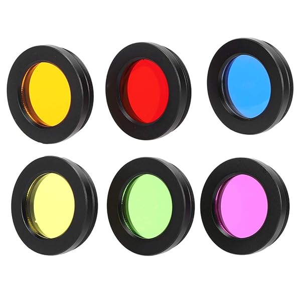 Senyar Senyar Lens Filter Set 6 Colors 1.25 Inch Colorful Telescope Eyepiece Screw Thread Filter Kit for Astronomy - View 4 of 9