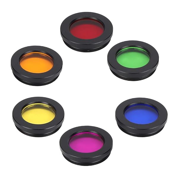 Senyar Senyar Lens Filter Set 6 Colors 1.25 Inch Colorful Telescope Eyepiece Screw Thread Filter Kit for Astronomy - View 9 of 9