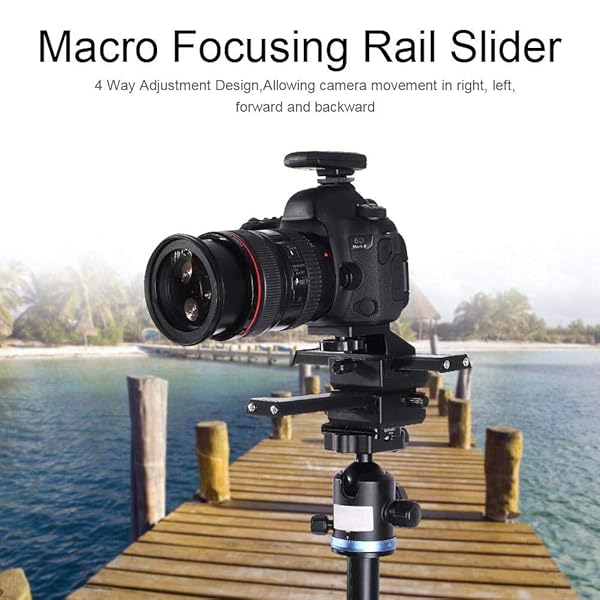 Acouto Acouto Macro Focusing Rail 4 Way Slider with 1/4 Inch Mount for Close-up Photography - View 7 of 9