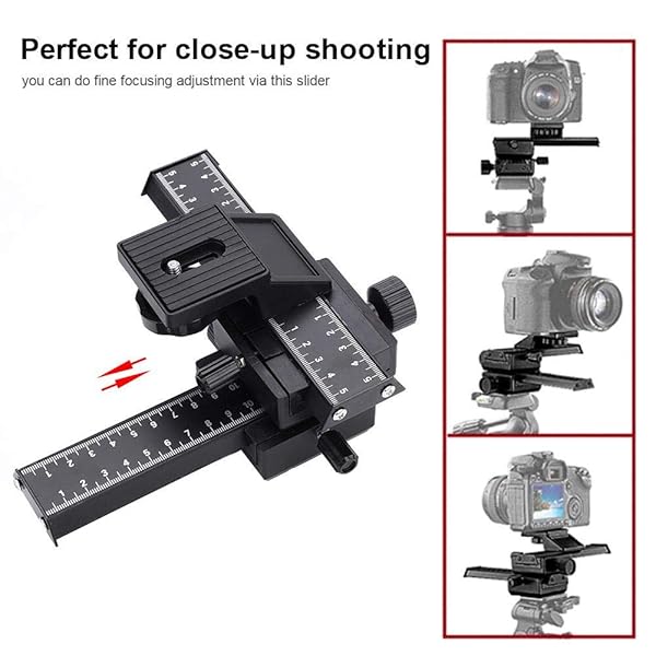 Acouto Acouto Macro Focusing Rail 4 Way Slider with 1/4 Inch Mount for Close-up Photography - View 8 of 9