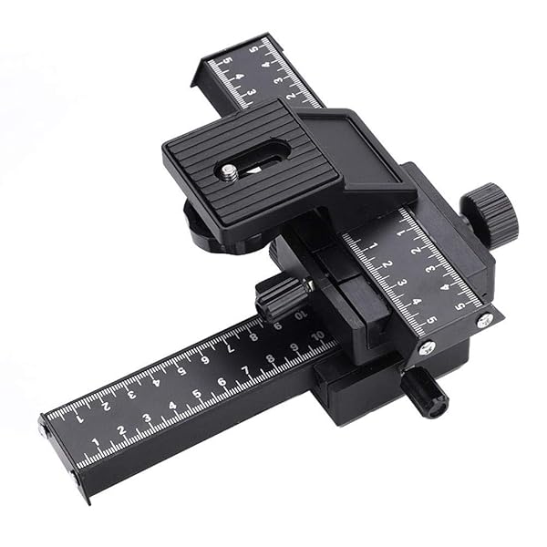 Acouto Acouto Macro Focusing Rail 4 Way Slider with 1/4 Inch Mount for Close-up Photography