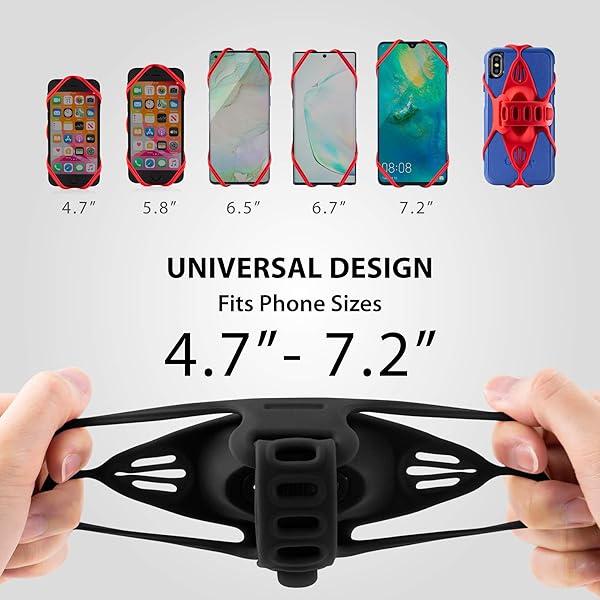 BONE "Ultra Light BONE Bike Tie Pro: Secure Phone Mount for 4.7"-7.2" Cell Phones on Bicycles & Motorcycles" - View 3 of 10