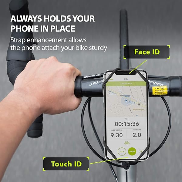 BONE "Ultra Light BONE Bike Tie Pro: Secure Phone Mount for 4.7"-7.2" Cell Phones on Bicycles & Motorcycles" - View 5 of 10