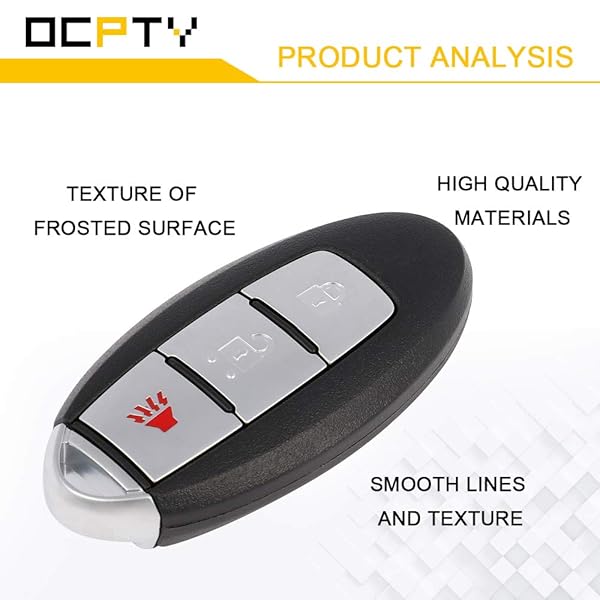 OCPTY OCPTY 2 PCS Keyless Entry Remote Control Key Fob Replacement for Nissan Pathfinder Murano Titan XD 3 Buttons 2015 2016 2017 2018 - View 4 of 8