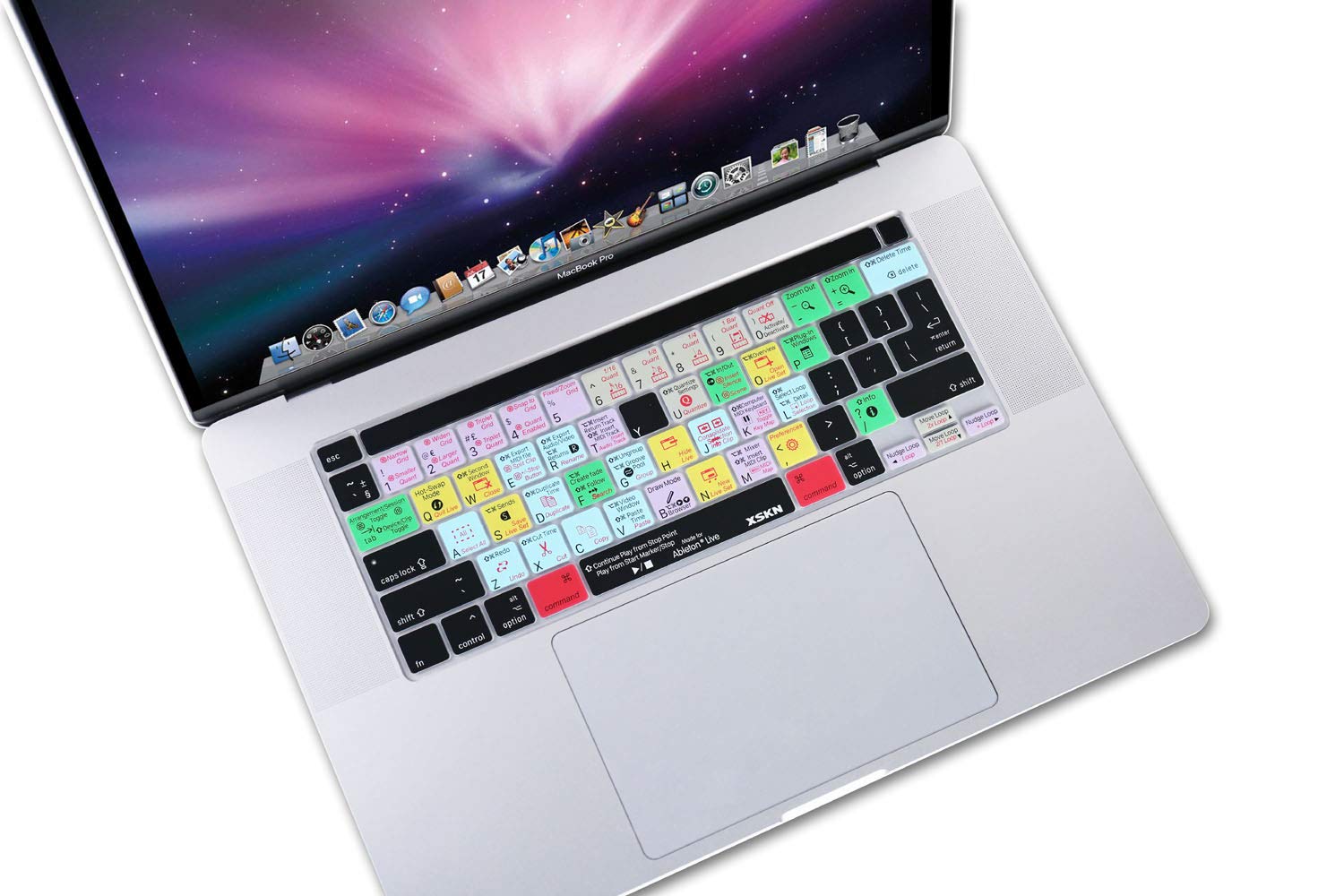 XSKN Ableton Live Silicone Keyboard Cover for 2019 MacBook Pro 16 inch A2141 and 2020 MacBook Pro 13.3 inch A2251 A2289 A2338 M1 - View 5 of 7