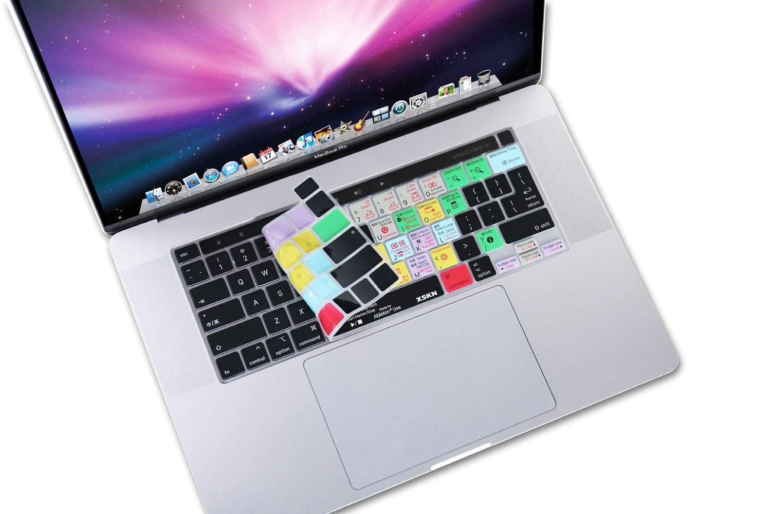 XSKN Ableton Live Silicone Keyboard Cover for 2019 MacBook Pro 16 inch A2141 and 2020 MacBook Pro 13.3 inch A2251 A2289 A2338 M1 - View 6 of 7