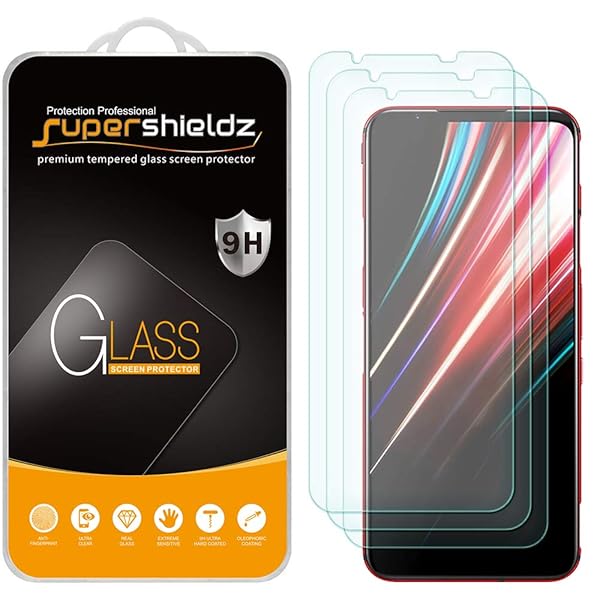 Supershieldz Supershieldz 3 Pack Tempered Glass Screen Protector for ZTE Nubia Red Magic 5G Anti Scratch Bubble Free - View 2 of 5