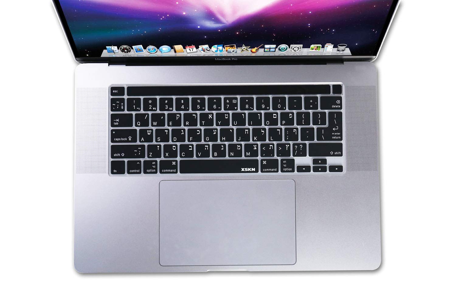 XSKN Bilingual Black Silicone Keyboard Cover for 2019 2020 MacBook Pro 16 inch A2141 13.3 inch A2251 A2289 US EU Version - View 2 of 7