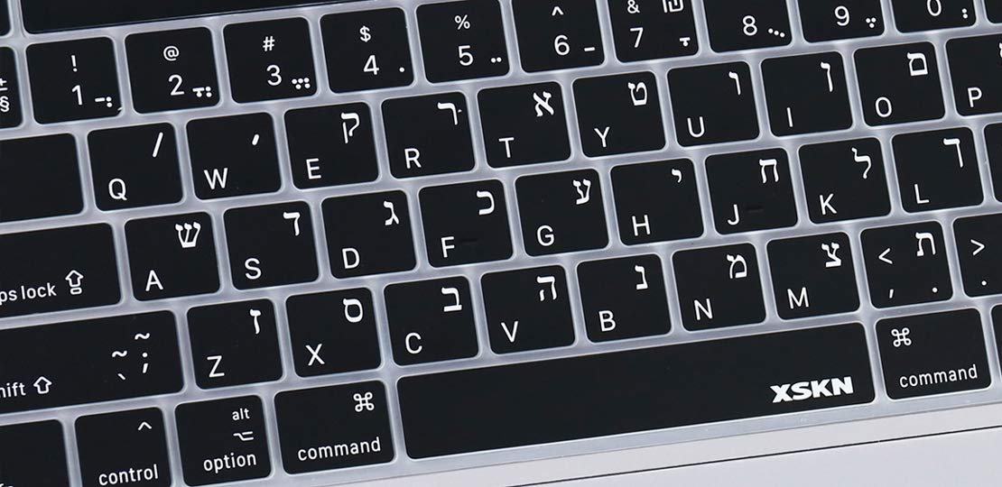 XSKN Bilingual Black Silicone Keyboard Cover for 2019 2020 MacBook Pro 16 inch A2141 13.3 inch A2251 A2289 US EU Version - View 4 of 7