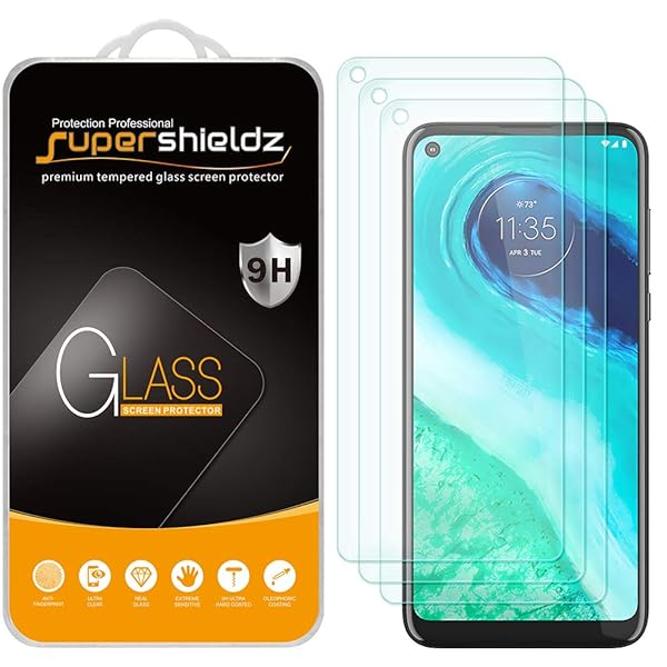 Supershieldz Supershieldz 3 Pack Tempered Glass Screen Protector for Motorola Moto G Fast Anti Scratch Bubble Free 0.33mm