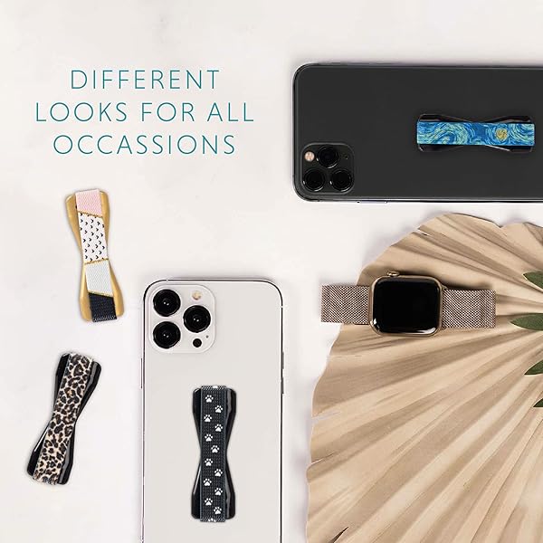 LOVEHANDLE LOVEHANDLE Universal Phone Grip for Smartphones and Mini Tablets Wireless Charging Compatible Made in The USA Paws Design - View 7 of 9