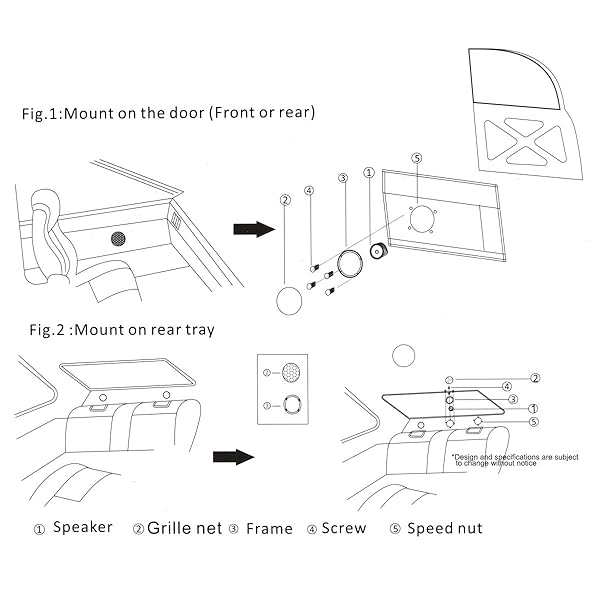 ePathChina ePathChina 2pcs 140W T280 High Efficiency Mini Dome Tweeter Speakers for Car Audio System - View 6 of 10
