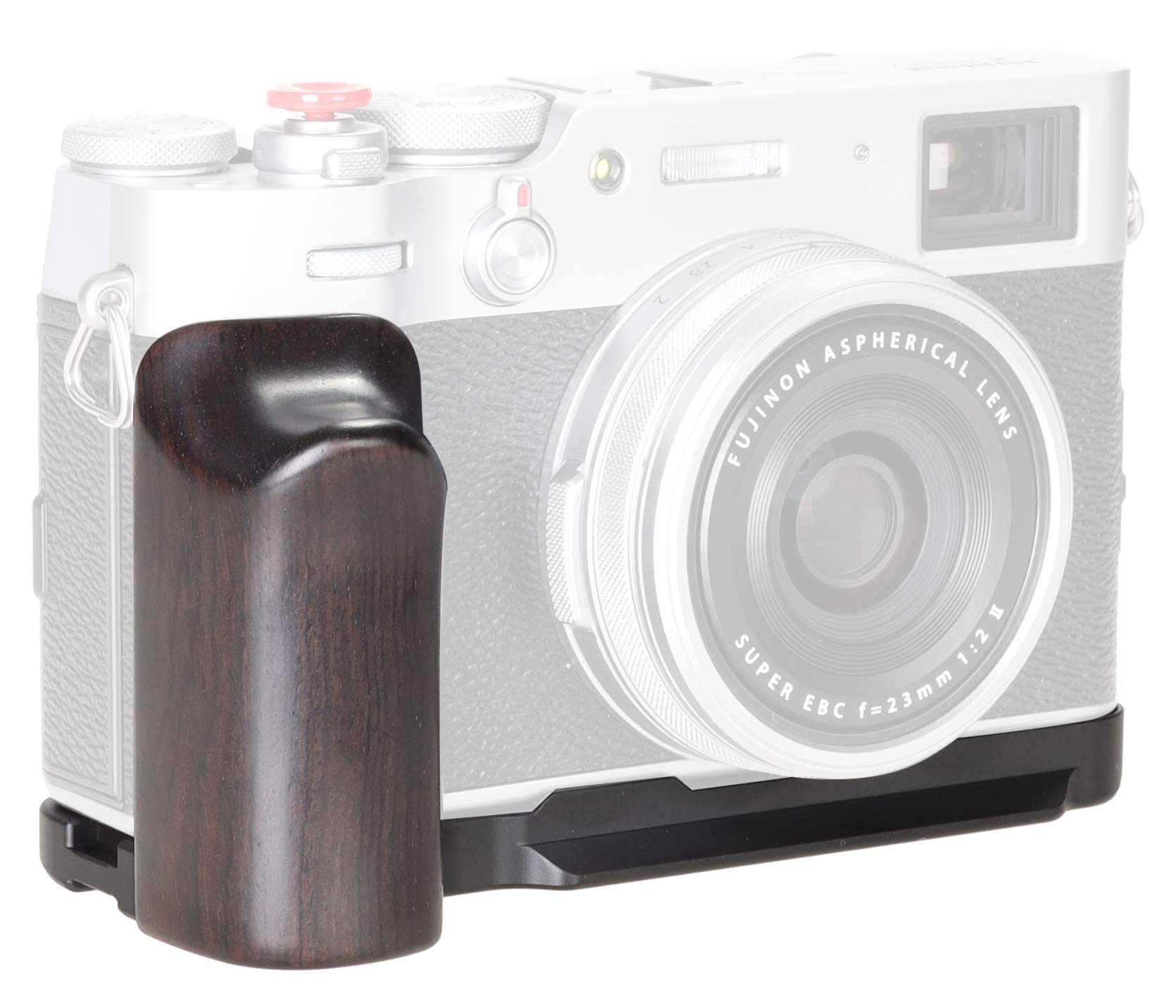 WEPOTO Buy WEPOTO X100V Hand Grip & Quick Release Plate L Bracket for Fujifilm X100V - Durable Aluminium Ebony-1008 - View 3 of 7